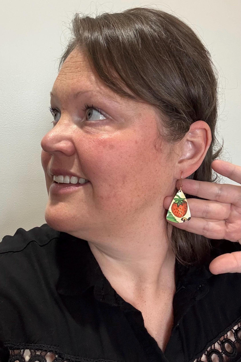 Eco-Friendly Earrings | Strawberry Vintage Tin Jewelry