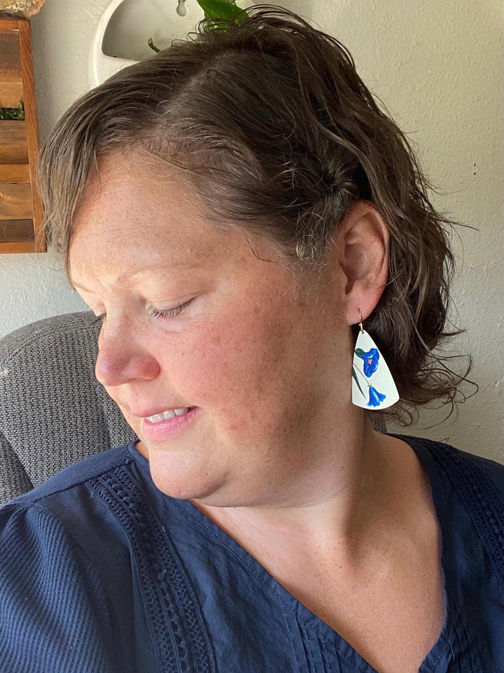 Vintage Tin Earrings, Repurposed Tin Jewelry