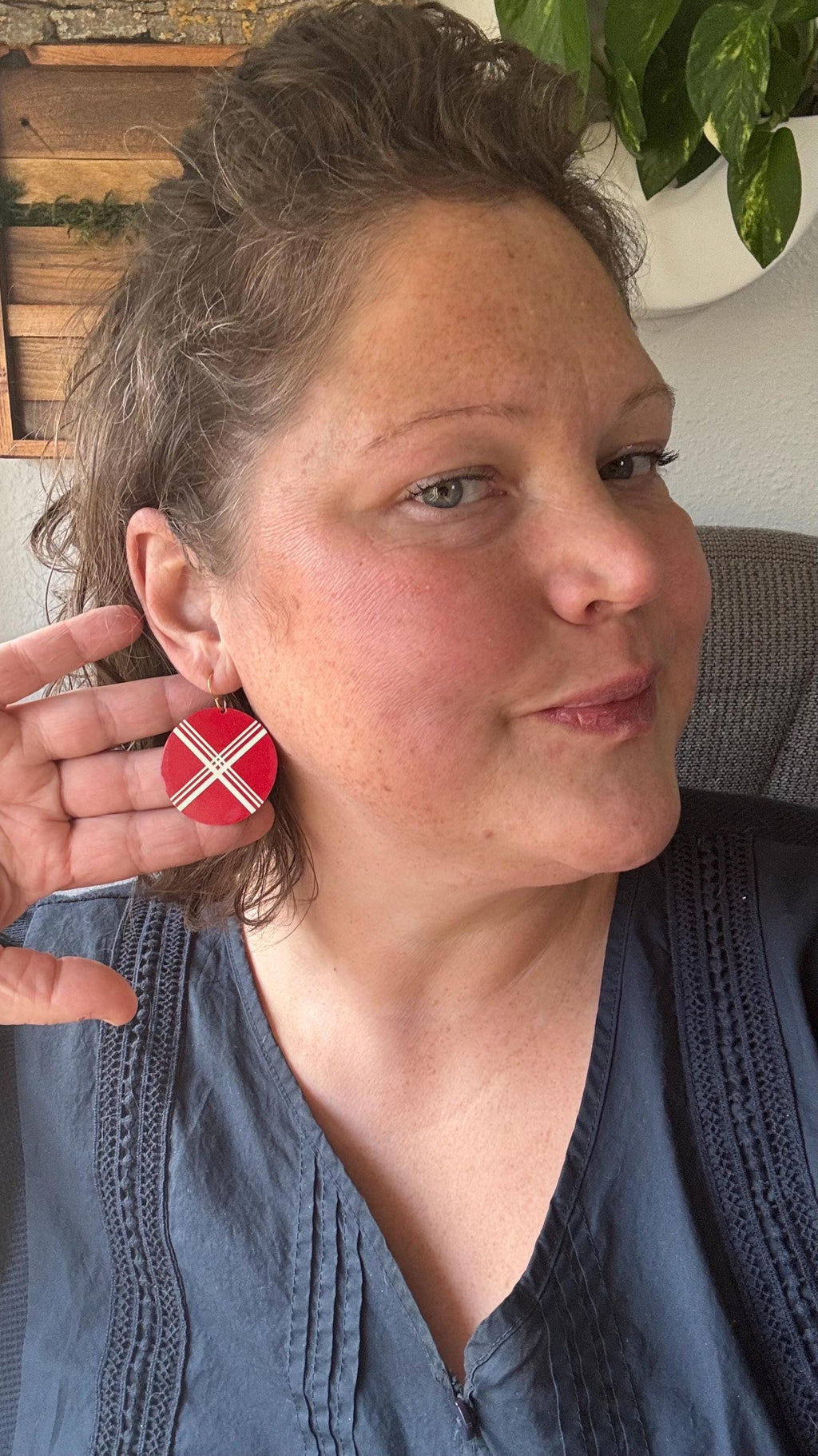 Vintage Tin Earrings