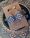 Eco-Friendly Earrings | Upcycled Vintage Tin Jewelry