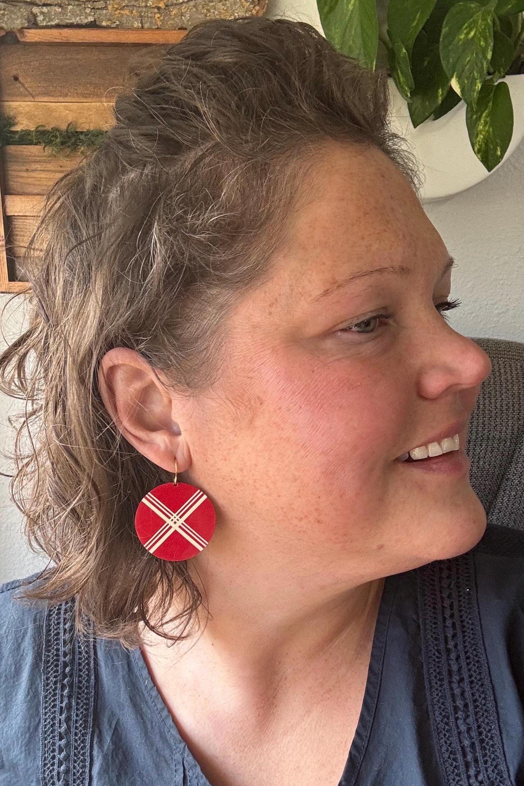 Vintage Tin Earrings