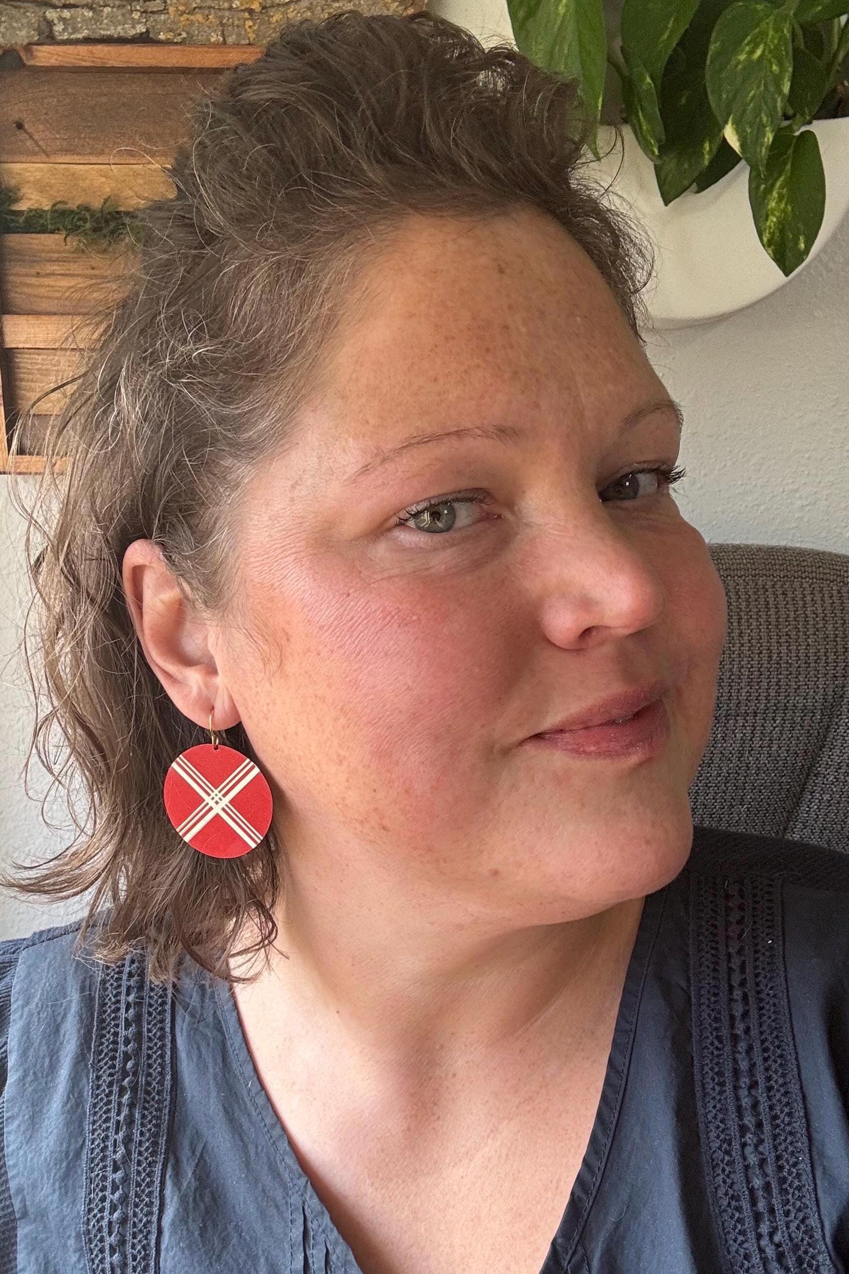 Vintage Tin Earrings