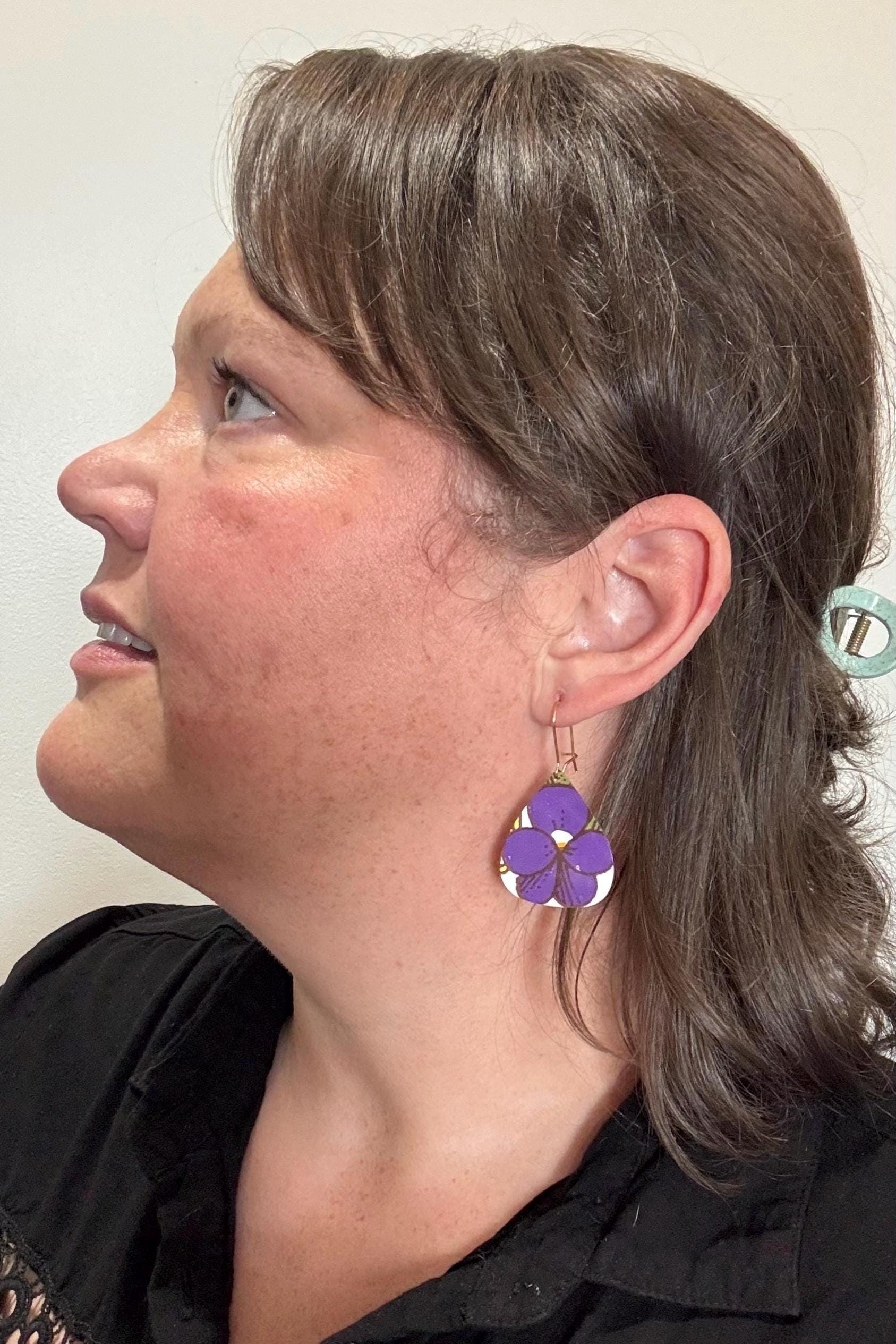 Eco-Friendly Earrings | Upcycled Vintage Tin Jewelry