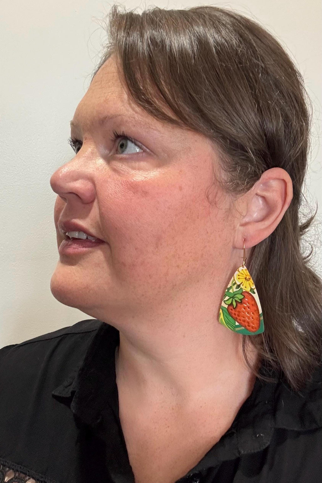 Eco-Friendly Earrings | Strawberry Vintage Tin Jewelry