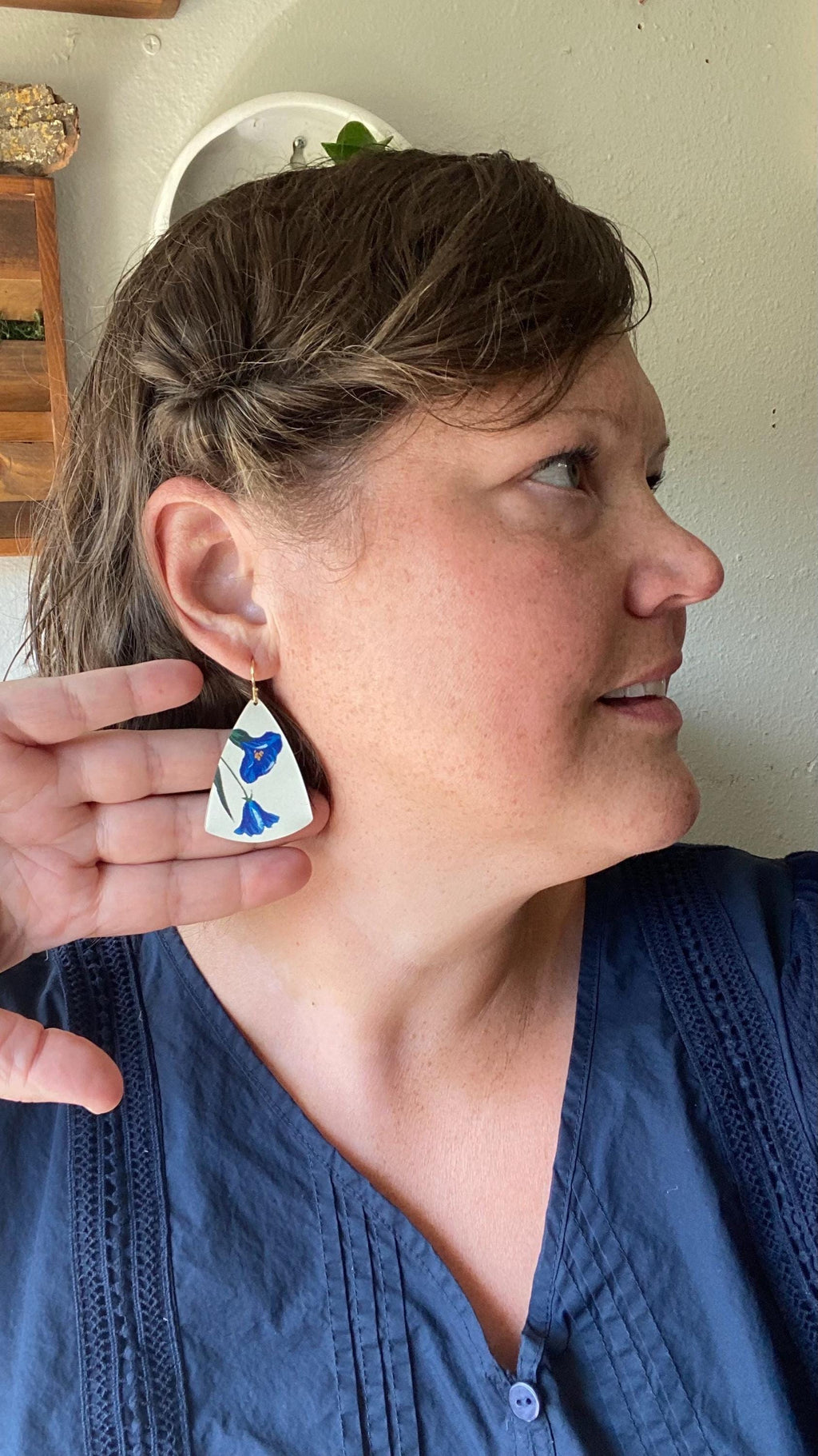 Vintage Tin Earrings, Repurposed Tin Jewelry