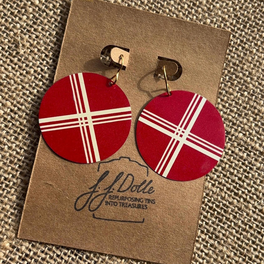 Vintage Tin Earrings